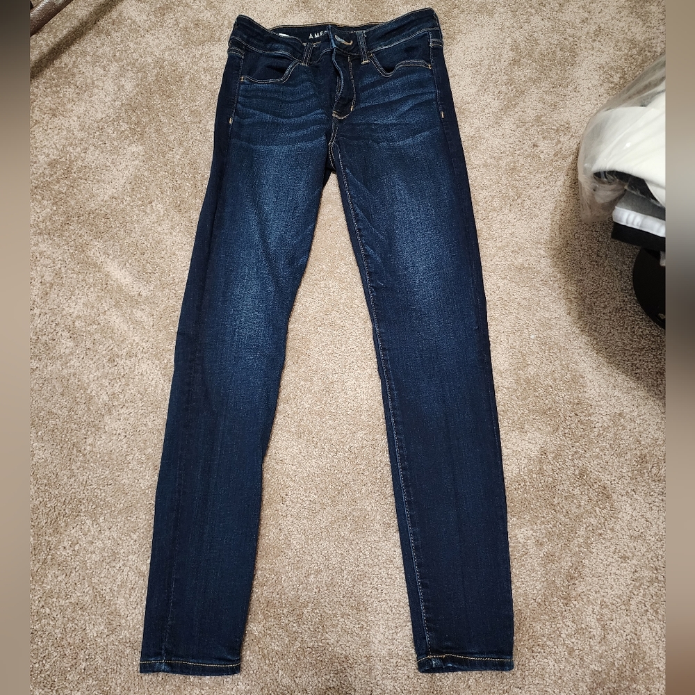 American Eagle Jeggings Size 6 Dark Wash